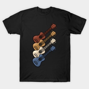 Retro Style Hawaii Uke Music Hawaiian Ukulele T-Shirt